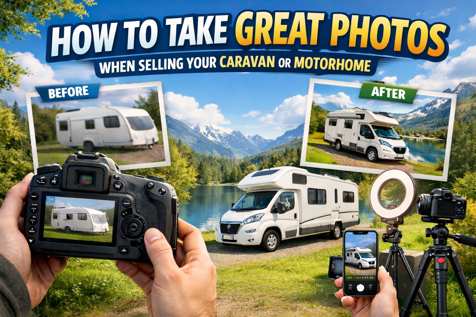How to Take the Best Photos of Your Caravan or Motorhome When Selling